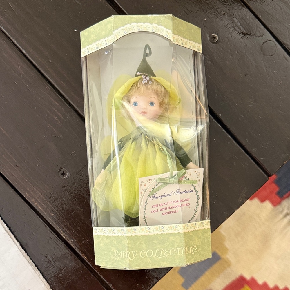 Green Porcelain Fairy Doll